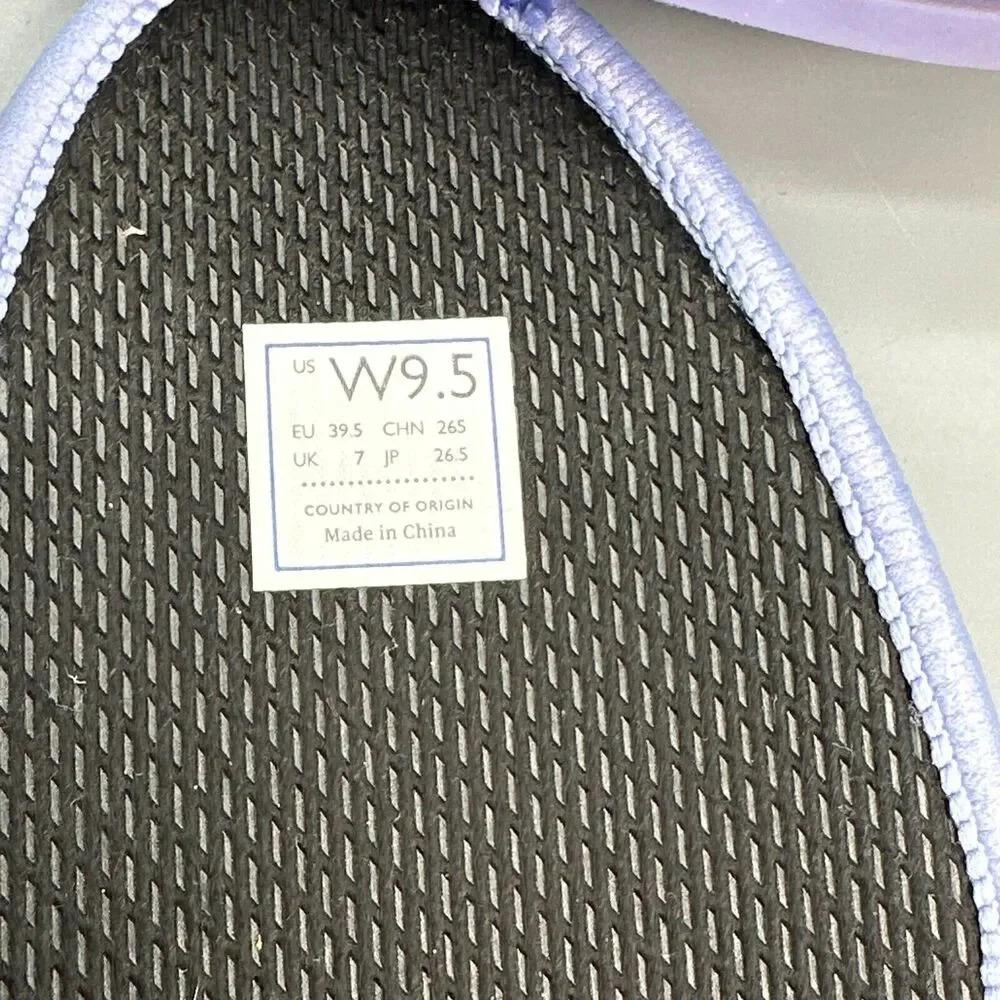 Rothy's The Flat Women's 9.5 Blue Purple Pale Slip Round Toe Comfort Ballet Shoe